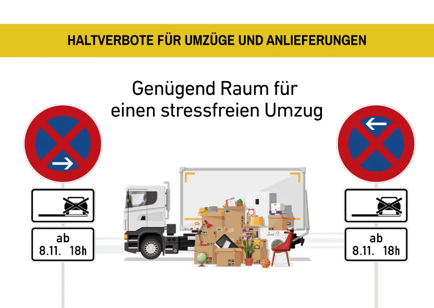 halteverbot-umzug Halteverbot für Umzug und Anlieferung - Weyer Verkehrstechnik